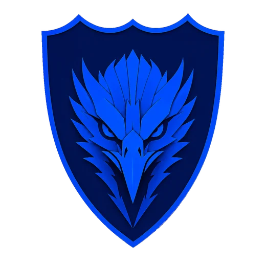 Crest of Ordine Celeste: a blue shield with an eagle head